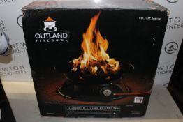 1 BOXED OUTLAND CYPRESS FIREBOWL PORTABLE PROPANE CAMP FIRE RRP Â£59