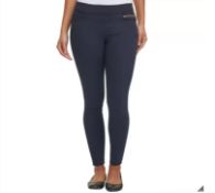 1 BRAND NEW ANDREW MARC WOMEN'S PULL ON PANTS IN DARK BLUE SIZE 12 RRP Â£29