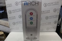 1 BOXED VYBRA ARCH 3 IN 1 PTC HEATER, BLADELESS COOLING FAN & UV AIR PURIFIER, WHITE VSA001 RRP Â£