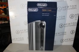 1 BOXED DE'LONGHI RADIA S OIL FILLED 1.5KW GREY RADIATOR RRP Â£99