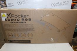 1 BOXED X ROCKER LUMIO RGB GAMING DESK RRP Â£169