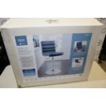 1 BOXED BAYSIDE FURNISHINGS FAUX LEATHER GAS LIFT BAR STOOL RRP Â£119.99