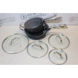 1 STARFRIT THE ROCK 10 PIECE (APPROX) NON-STICK COOKWARE PAN SET RRP Â£149.99