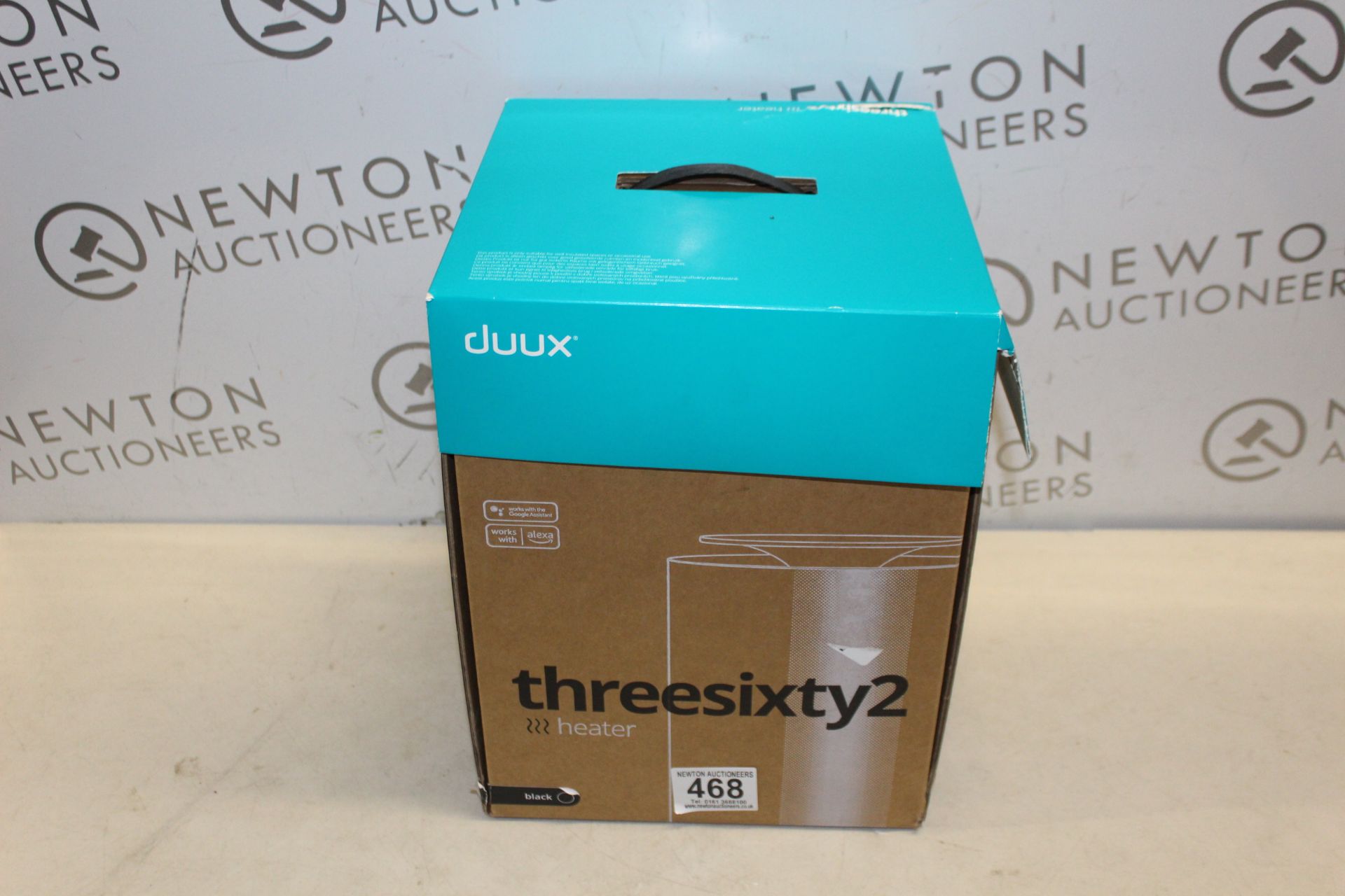 1 BOXED DUUX THREESIXTY 2 SMART FAN HEATER IN BLACK RRP Â£89.99