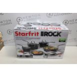 1 BOXED STARFRIT THE ROCK 10 PIECE (APPROX) NON-STICK COOKWARE PAN SET RRP Â£149.99