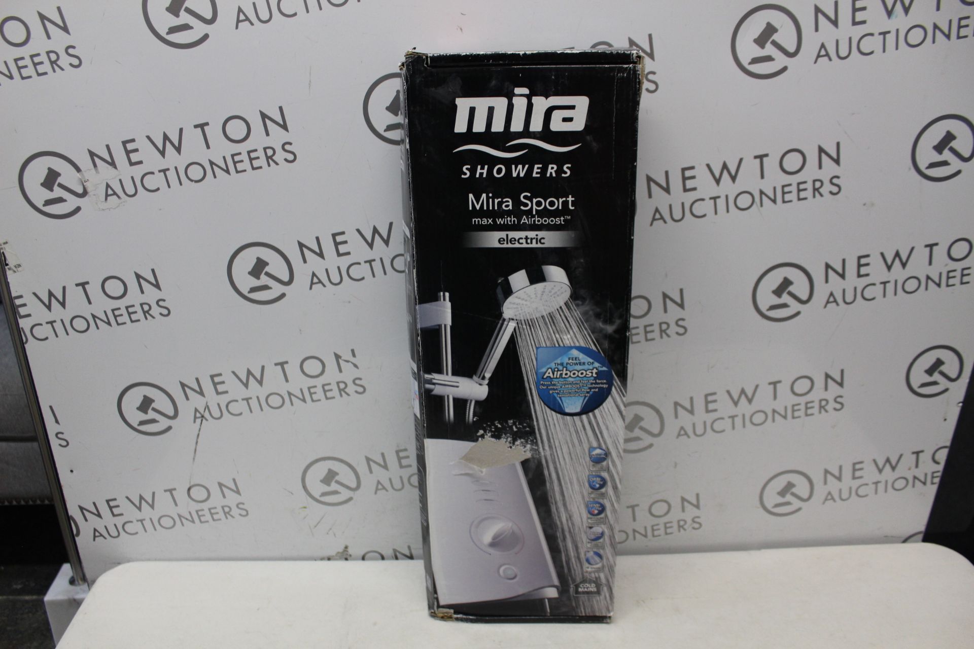 1 BOXED MIRA SHOWERS MIRA SPORT MAX WITH AIRBOOST WHITE 9KW MANUAL ELECTRIC SHOWER RRP Â£199