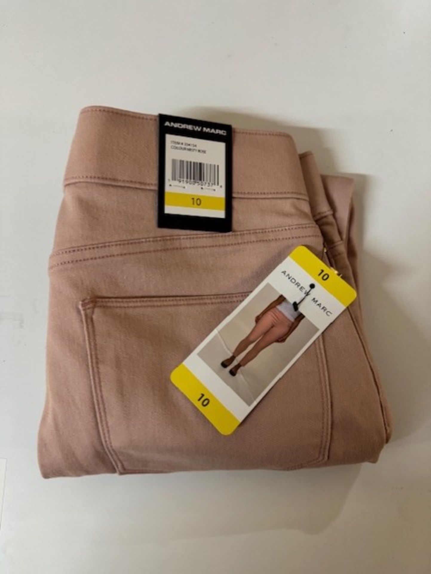 1 BRAND NEW ANDREW MARC WOMEN'S PULL ON PANTS IN PINK SIZE 10 RRP Â£29