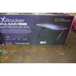 1 BOXED X ROCKER PULSAR RGB GAMING DESK WITH LED LIGHTS RRP Â£129.99