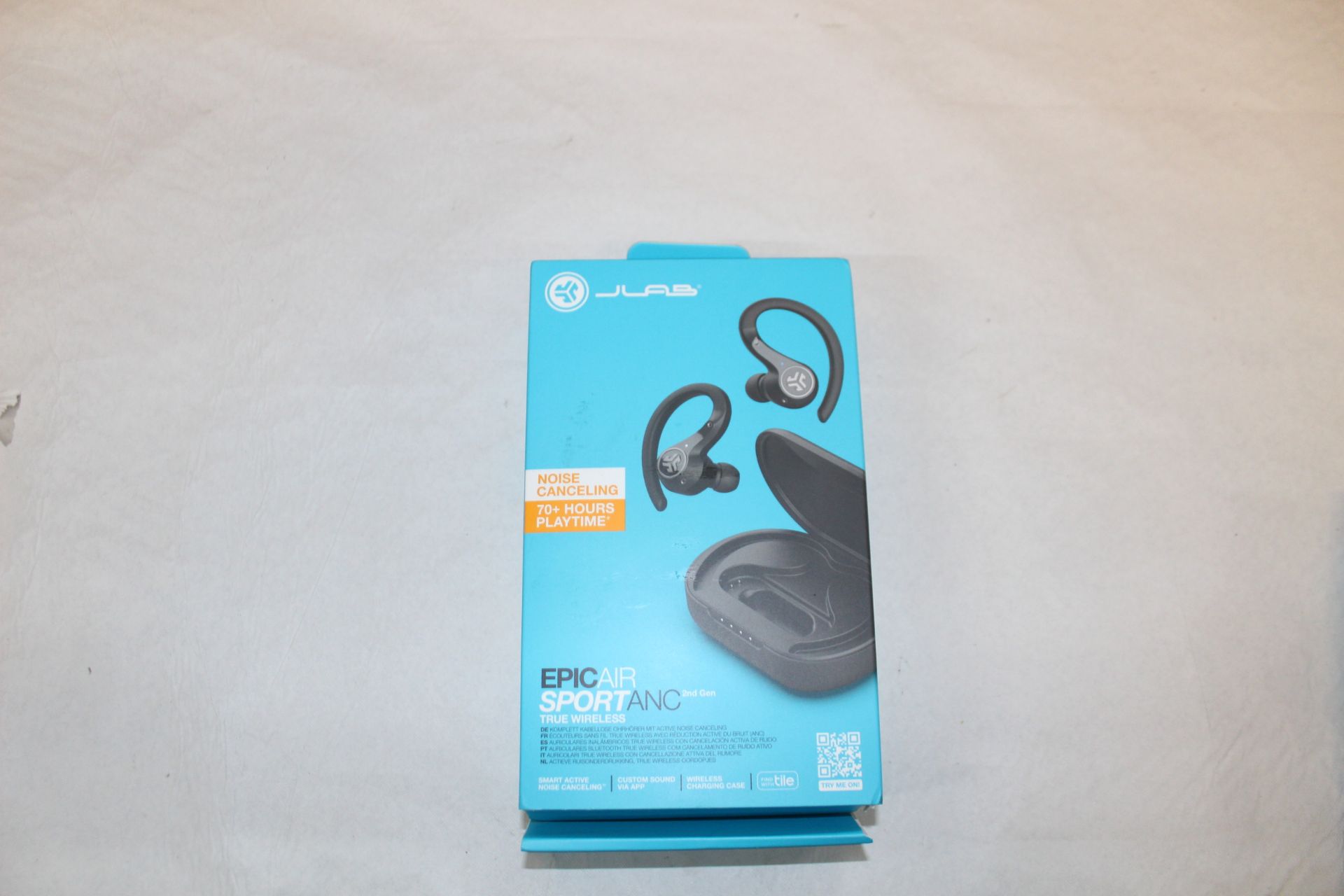 1 BOXED JLAB EPIC AIR SPORT ANC TRUE WIRELESS EARBUDS IN BLACK RRP Â£79.99