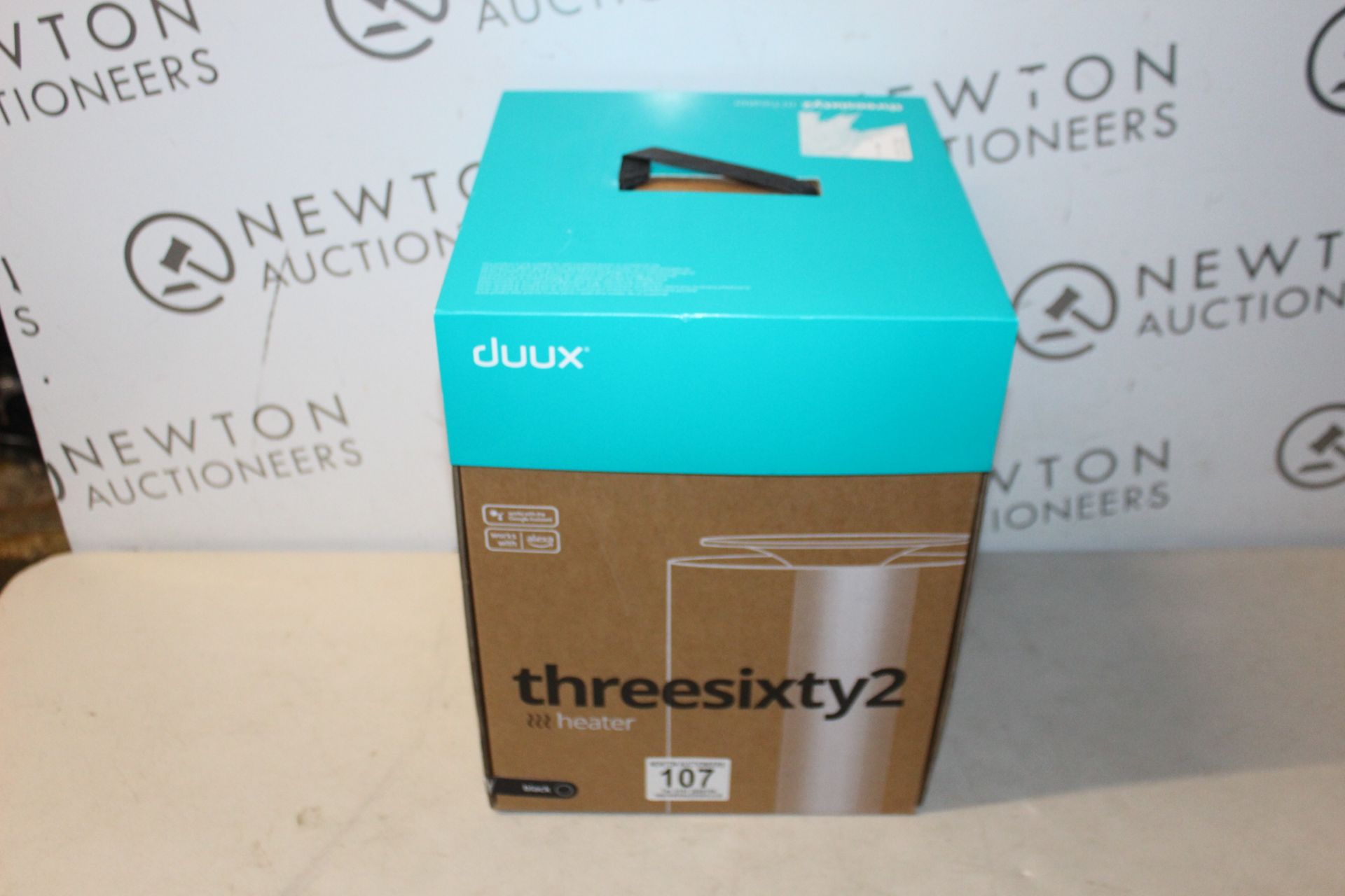 1 BOXED DUUX THREESIXTY 2 SMART FAN HEATER IN BLACK RRP Â£89.99