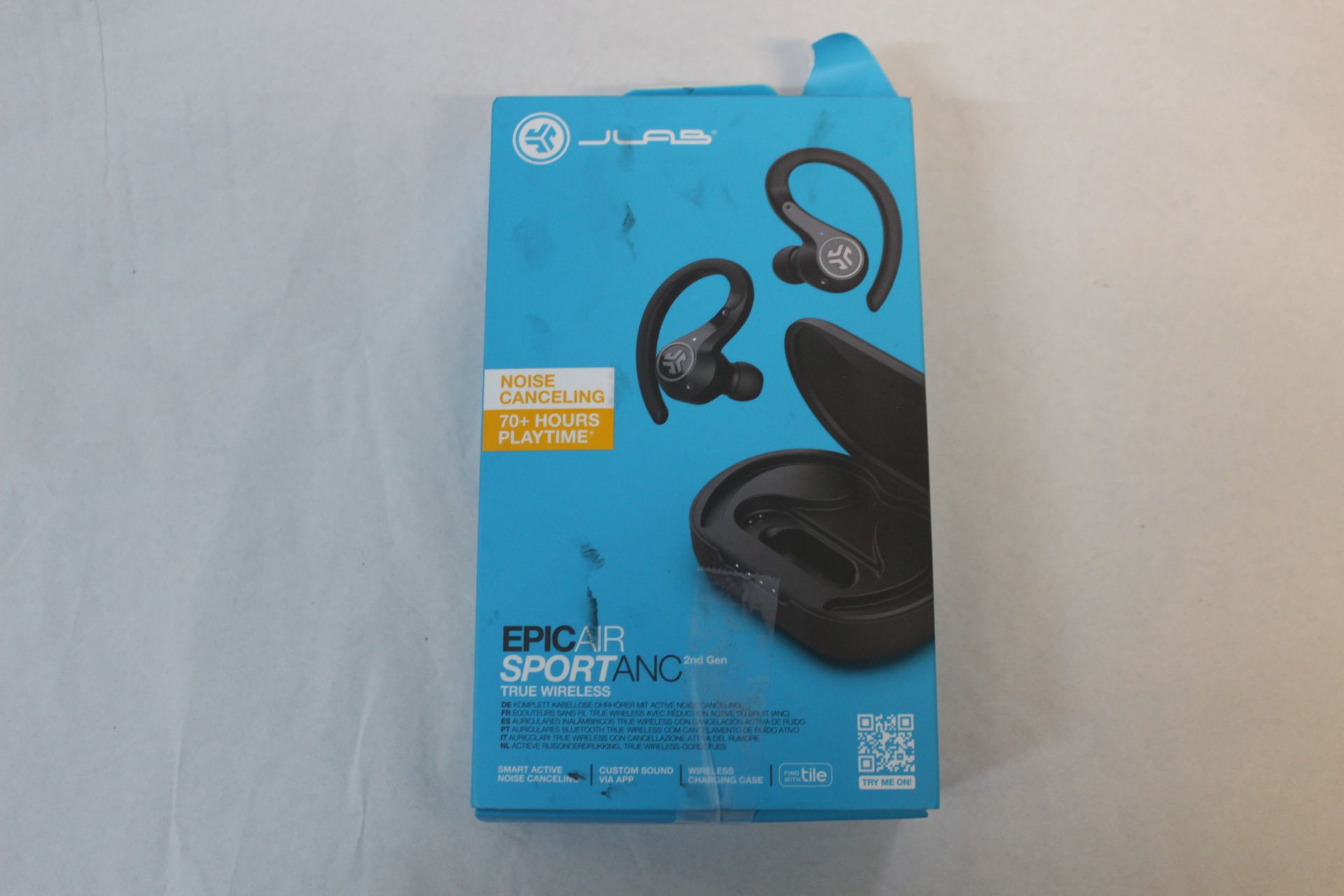 1 BOXED JLAB EPIC AIR SPORT ANC TRUE WIRELESS EARBUDS IN BLACK RRP Â£79.99