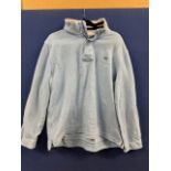 1 MENS CREW CLOTHING 1/4 JUMPER IN SKY BLUE SIZE XXL RRP Â£29