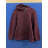 1 LADIES KIRKLAND SIGNATURE PULL-OVER HOODY IN BURGUNDY SIZE L RRP Â£29