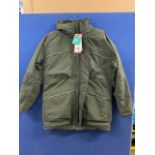 1 BRAND NEW MENS BERGHAUS HUDSONIAN PARKA 2.0 IN OLIVE GREEN SIZE XL [FIXED FOR LIFE] RRP Â£349