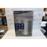 1 BOXED EKO SEMI-ROUND 47L STAINLESS STEEL MOTION SENSOR BIN RRP Â£69