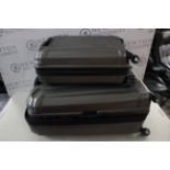 1 SAMSONITE ENDURE 2 PIECE HARDSIDE LUGGAGE SET RRP Â£149 (LARGE CASE CRACKED)