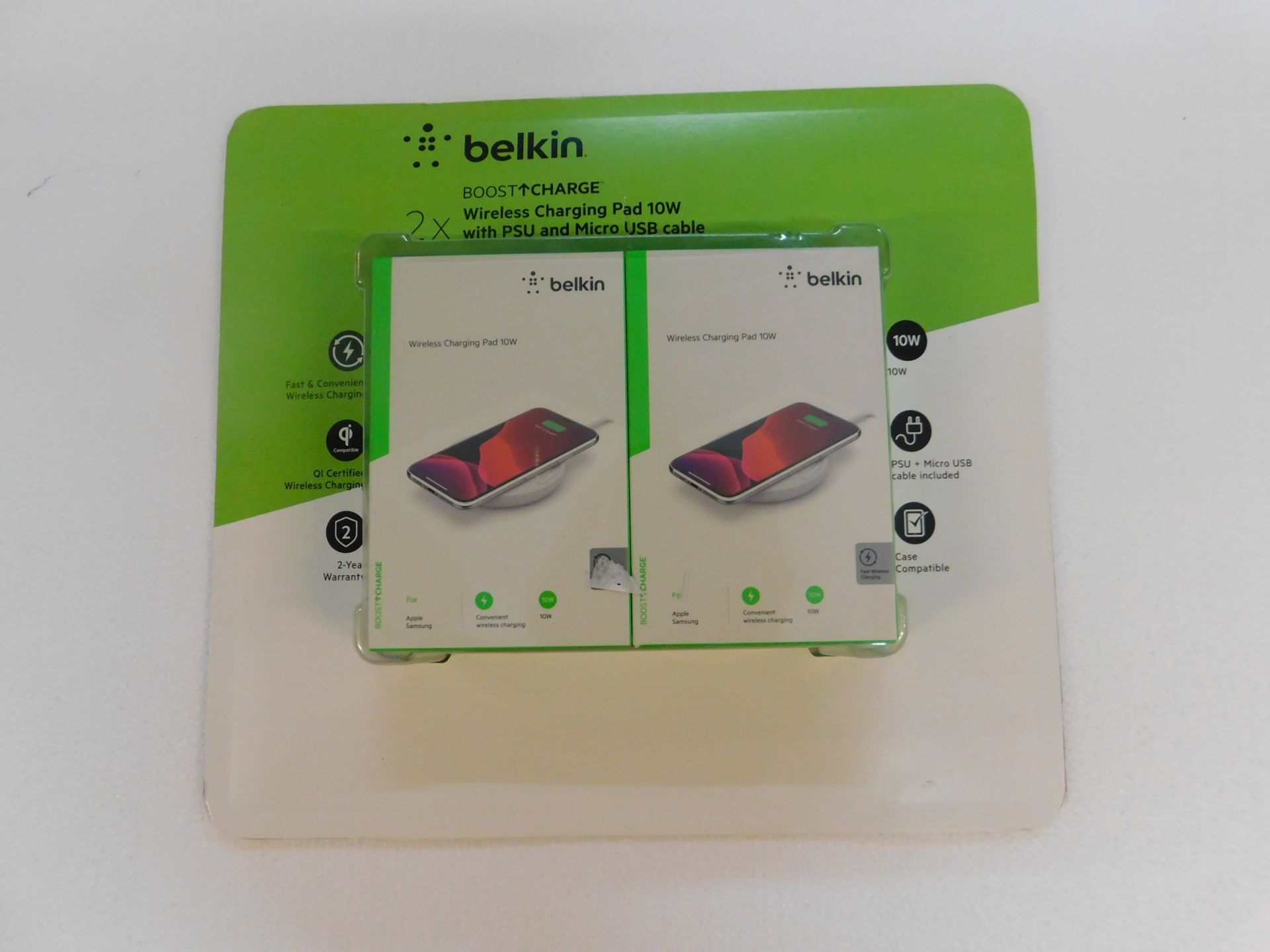 1 PACK OF BELKIN WIRLESS CHARGING PADS RRP Â£49.99