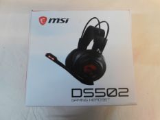1 BOXED MSI DS502 TRUE GAMING HEADSET RRP Â£64.99