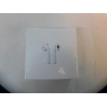 1 BRAND NEW SEALED BOXED APPLE AIRPODS WITH CHARGING CASE MODEL MV7N2ZM/A RRP Â£139.99 (POWER ON