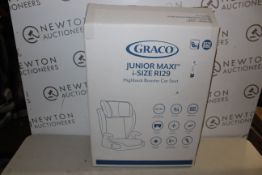 1 BOXED GRACO JUNIOR MAXI I-SIZE R129 HIGHBACK BOOSTER CAR SEAT RRP Â£49.99