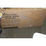 1 BOXED X ROCKER LUMIO RGB GAMING DESK RRP Â£169