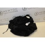 1 DKNY SHAWL COLLAR LONG PLUSH ROBE SIZE LARGE IN BLACK RRP Â£29.99