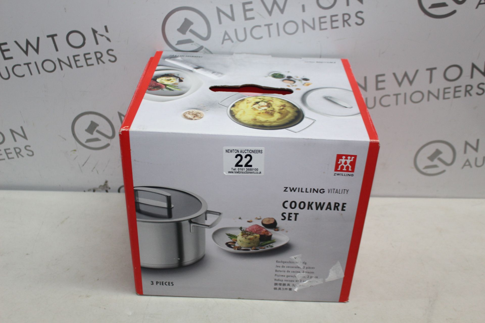 1 BOXED ZWILLING VITALITY 3 PIECE COOKWARE SET RRP Â£299