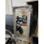 1 GALLERY CARVED LOUIS SILVER LEANER MIRROR RRP Â£229 (EXCELLENT CONDITION)