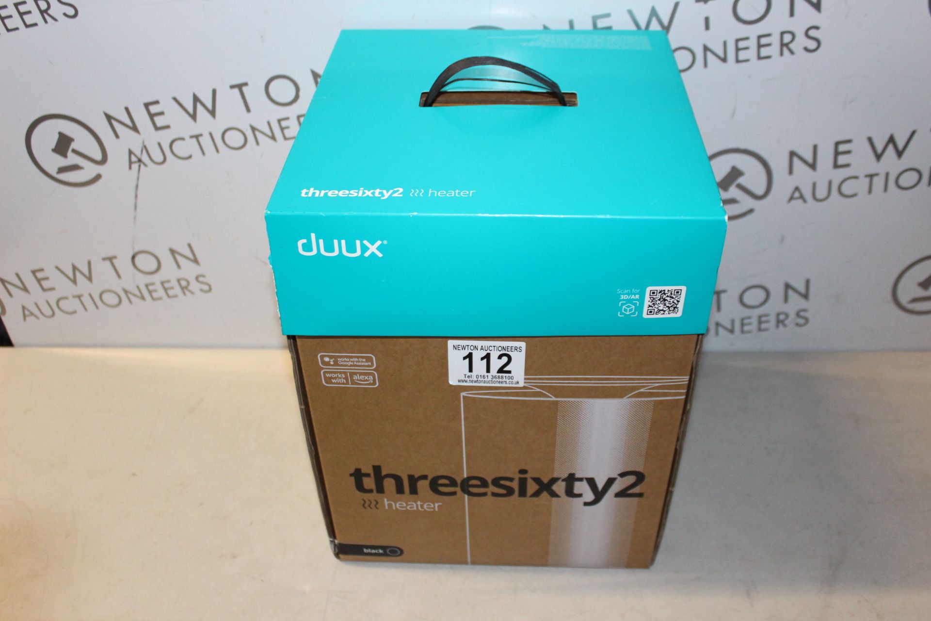 1 BOXED DUUX THREESIXTY 2 SMART FAN HEATER IN BLACK RRP Â£89.99