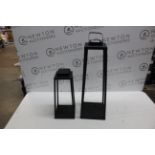 2 CANDLE HOLDER LANTERNS RRP Â£39.99