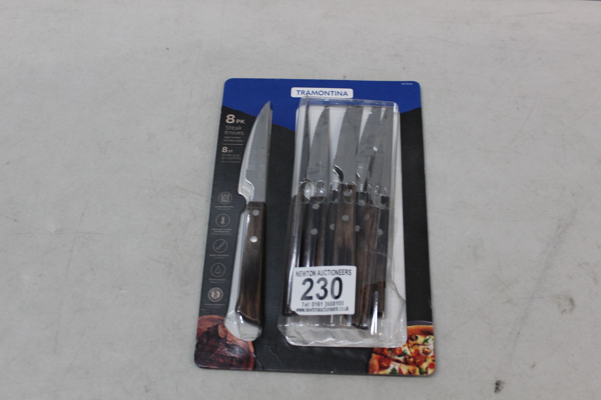 1 PACKED TRAMONTINA STAINLESS STEEL STEAK KNIVES RRP Â£22.99