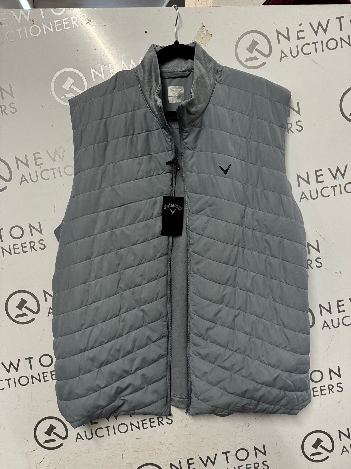 1 CALLAWY VEST IN GRAY SIZE XL RRP Â£59 (ZIP BROKEN)