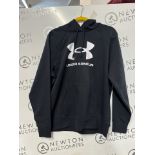 1 UNDERARMOUR PULL-OVER HOODY IN BLACK SIZE L RRP Â£39