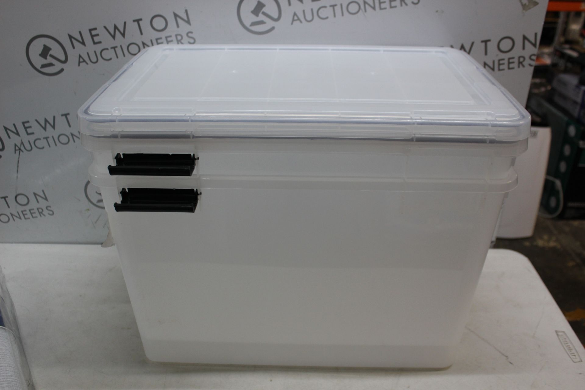 3 IRIS 70L STORAGE PLASTIC BOXES WITH LIDS RRP Â£22.99