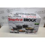 1 BOXED STARFRIT THE ROCK 10 PIECE (APPROX) COOKWARE PAN SET RRP Â£149.99