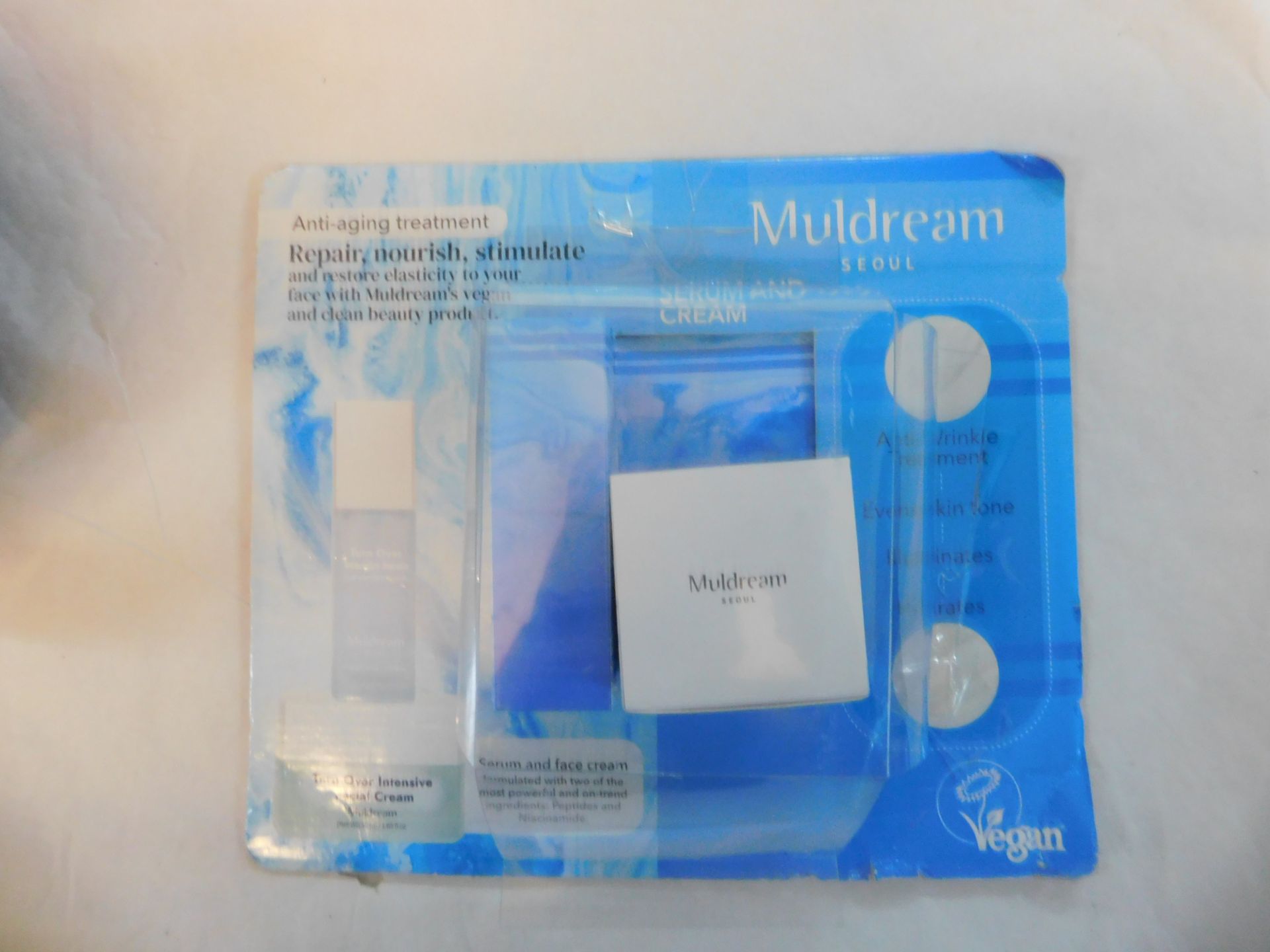 1 PACK OF MULDREAM ANTI-AGING PEPTIDE SET, SERUM 40ML & CREAM 50ML RRP Â£17.99