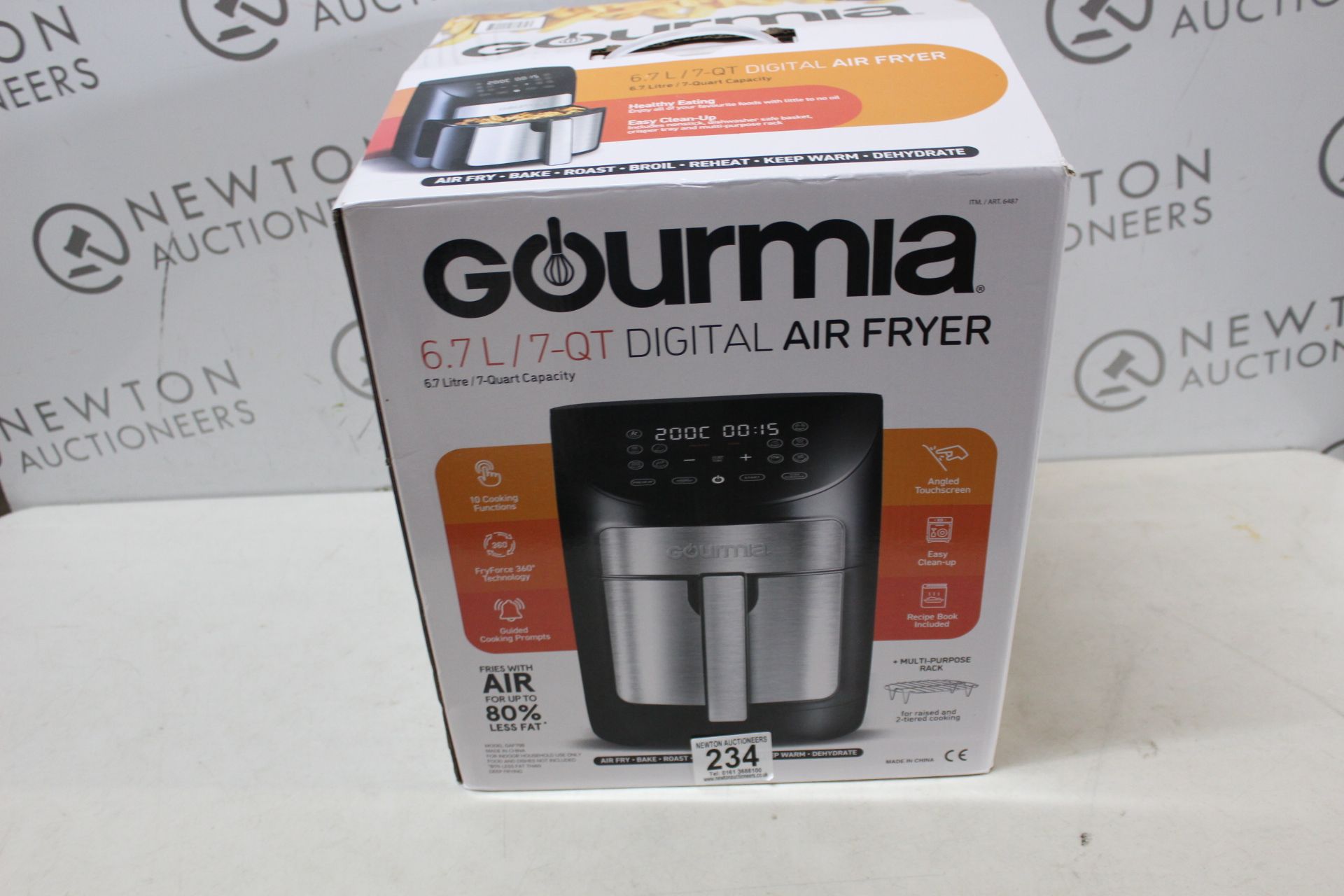 1 BOXED GOURMIA 6.7L DIGITAL AIR FRYER RRP Â£89.99