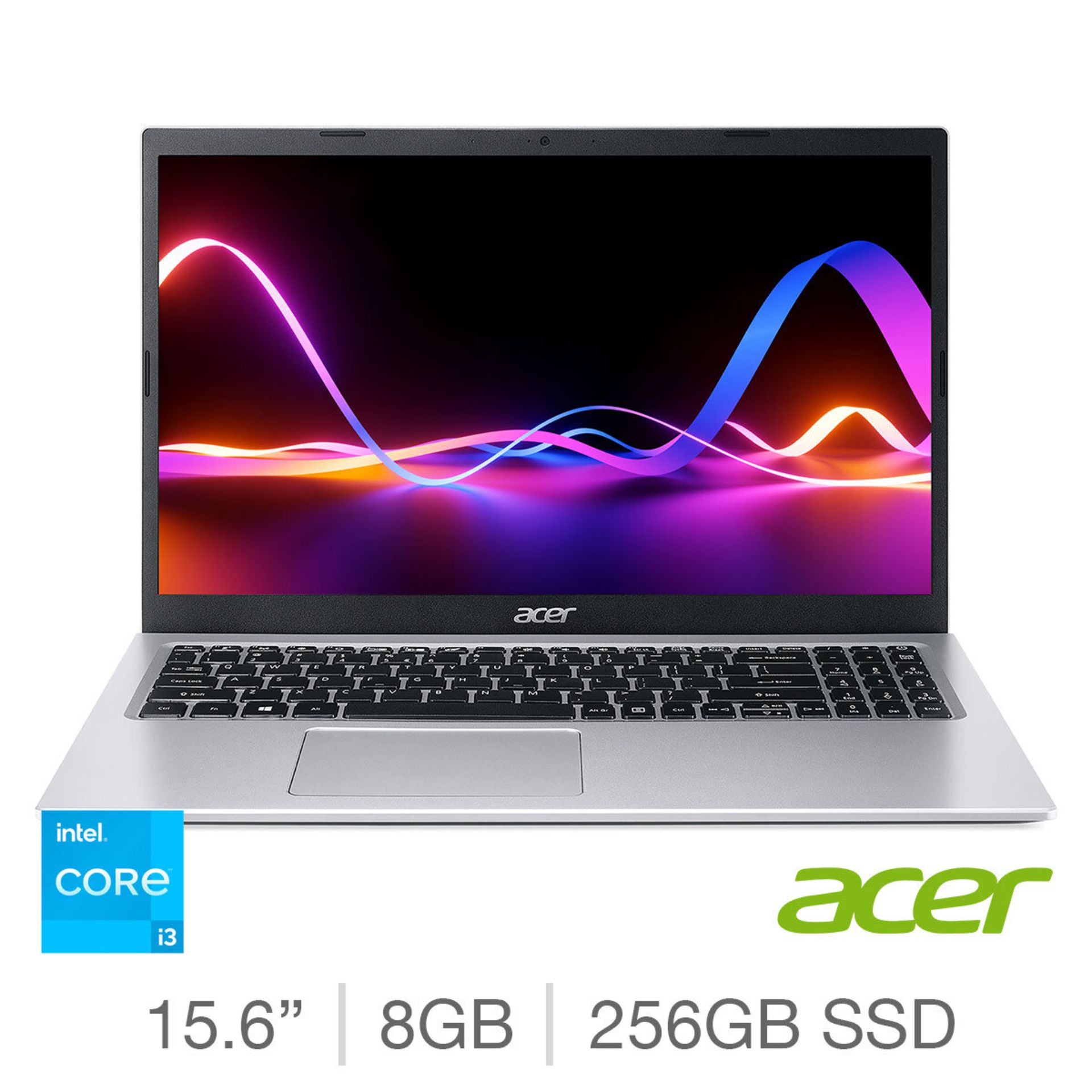 1 BOXED ACER ASPIRE 3, INTEL CORE I3, 8GB RAM, 256GB SSD, 15.6 INCH LAPTOP, NX.AT0EK.009 WITH