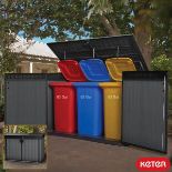 1 BOXED KETER CORTINA MEGA STORE 6FT 3" X 3FT 7" (1.9 X 1.1M) HORIZONTAL 2,020 LITRE STORAGE SHED