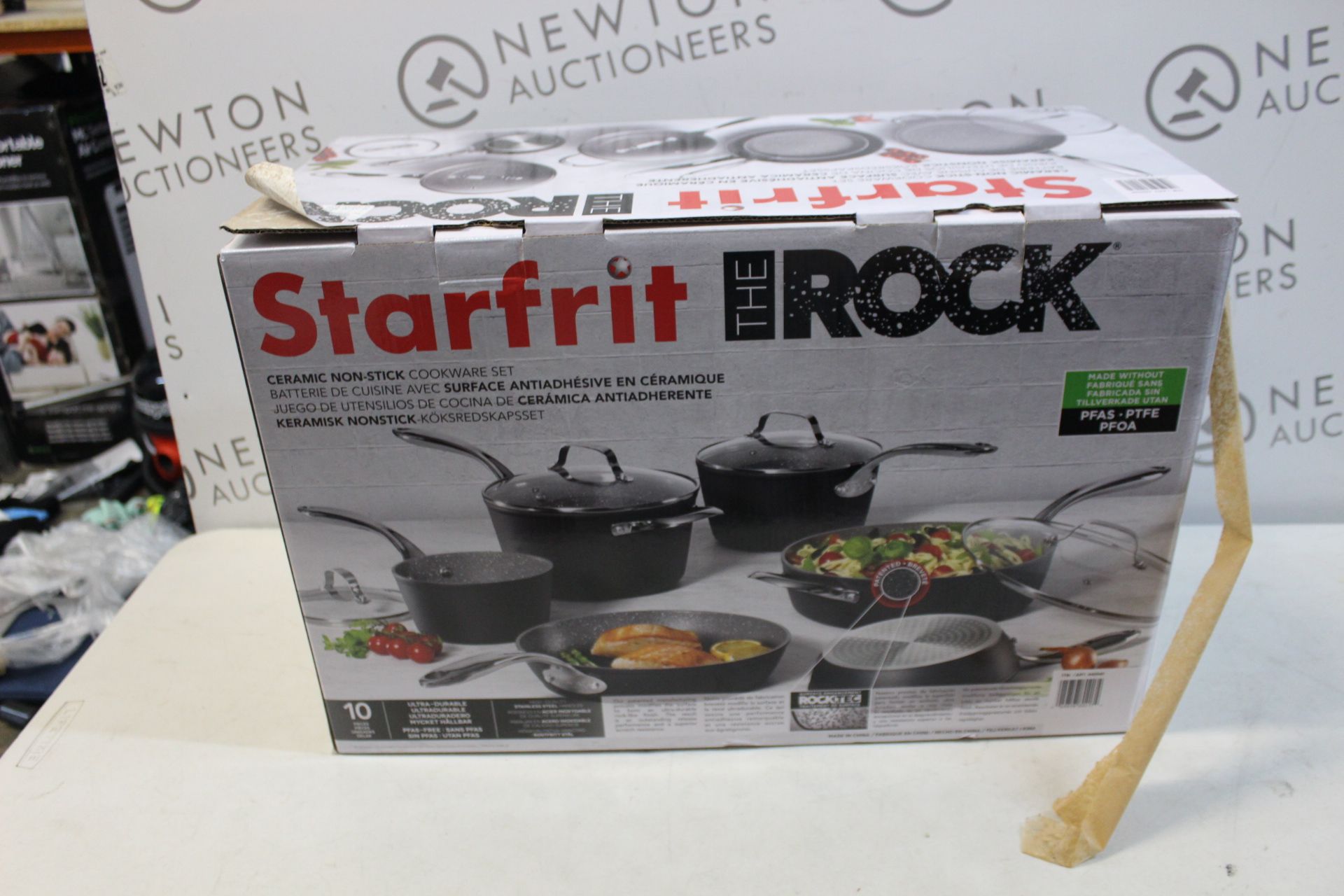 1 BOXED STARFRIT THE ROCK 10 PIECE (APPROX) COOKWARE PAN SET RRP Â£149.99
