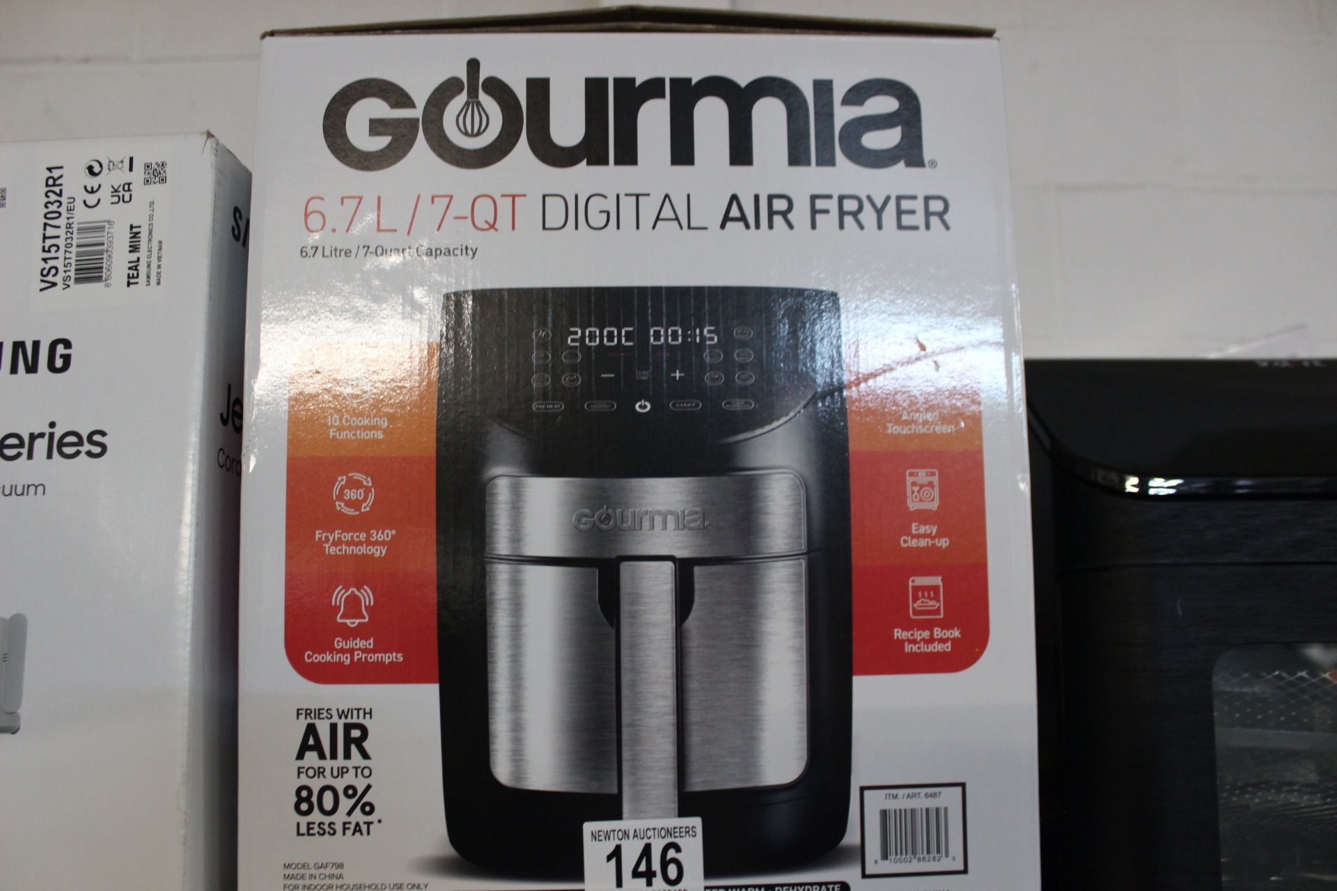 1 BOXED GOURMIA 6.7L DIGITAL AIR FRYER RRP Â£89.99