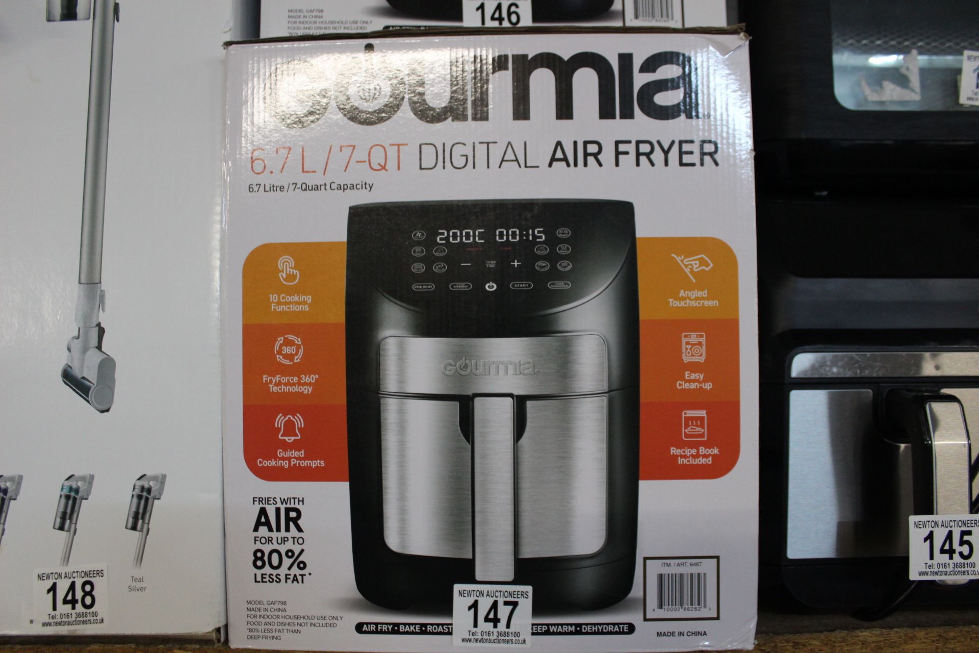 1 BOXED GOURMIA 6.7L DIGITAL AIR FRYER RRP Â£89.99