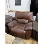 1 LAYZ BOY LEATHER POWER RECLINER RRP Â£499 (NO POWER ADAPTER)