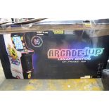 1 BOXED ARCADE1UP 5FT (154CM) BANDAI LEGACY PAC-MANIA ARCADE CABINET RRP Â£299