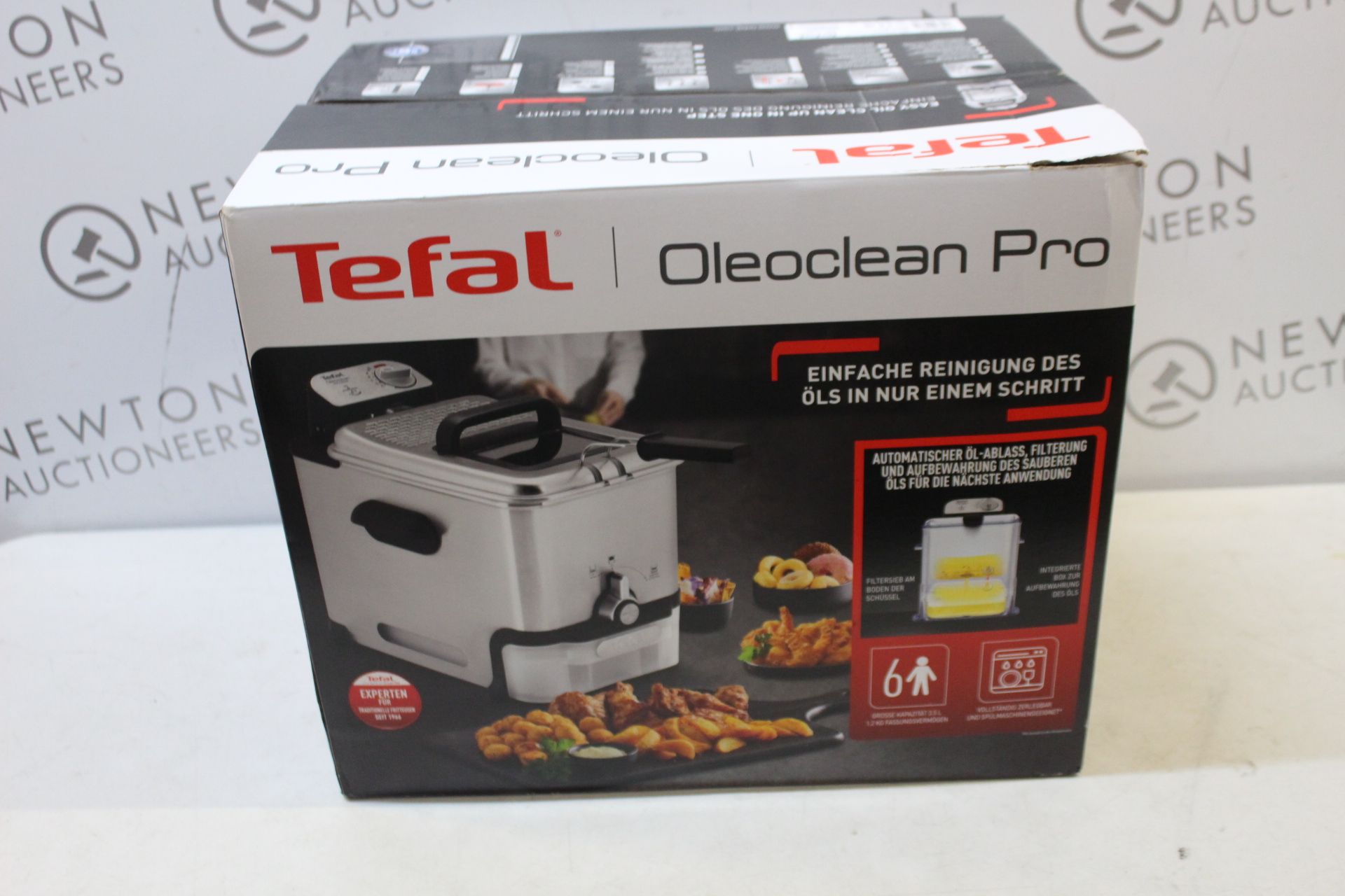 1 BOXED TEFAL FR8040 OLEOCLEAN PRO INOX & DESIGN DEEP FRYER RRP Â£129.99