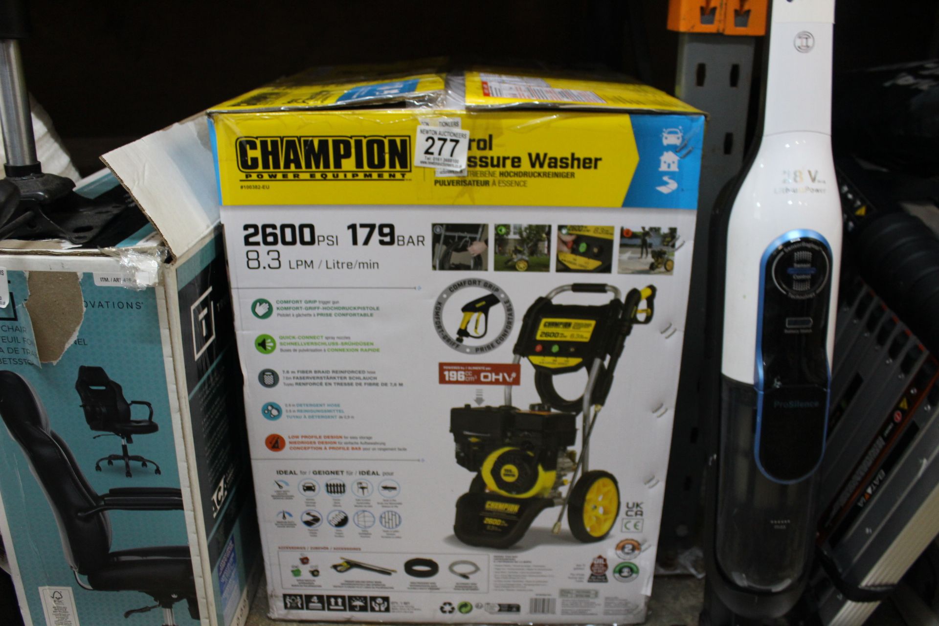 1 BOXED CHAMPION 2600 PSI PETROL PRESSURE WASHER RRP Â£349