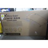 1 BOXED X ROCKER LUMIO RGB GAMING DESK RRP Â£169