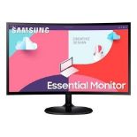 1 SAMSUNG 24" S24C360 FHD CURVED MONITOR WITH FREESYNC RRP Â£149 (WORKING, NO PWOER ADAPTER)