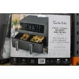 1 BOXED SUR LA TABLE DUAL BASKET AIR FRYER, 10.4L RRP Â£129