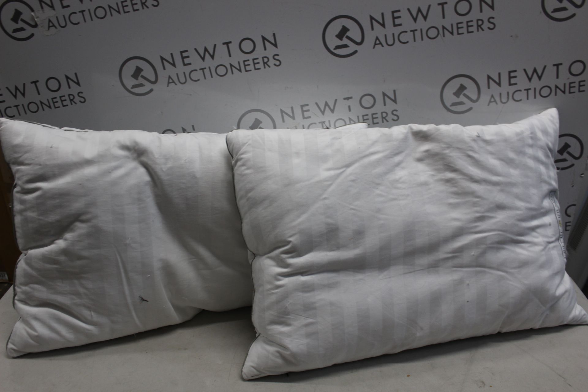 1 SET OF 2 HOTEL GRAND DOUBLE TOP GOOSE FEATHER & GOOSE DOWN PILLOWS RRP Â£39.99